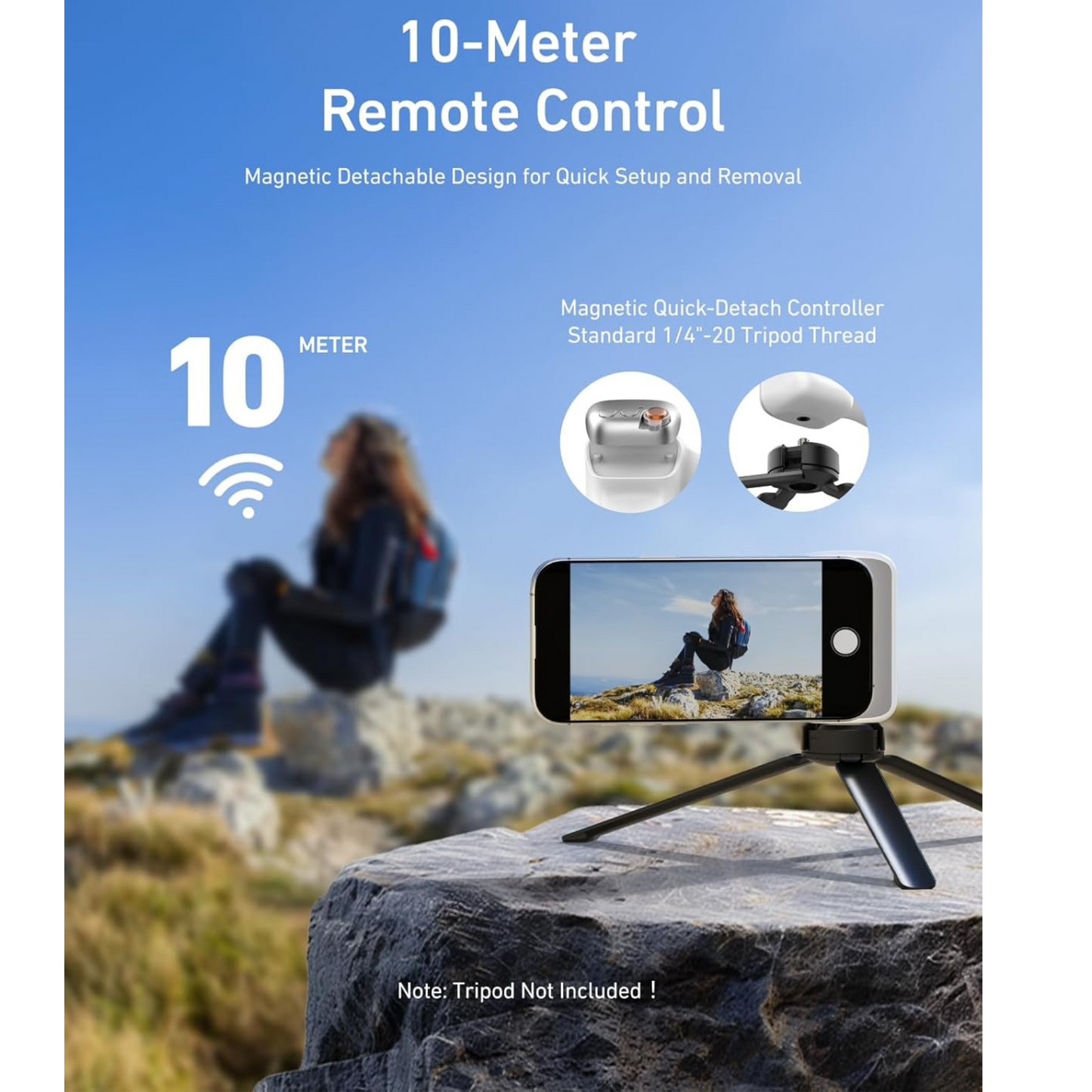 Fun Shot Magnetic Phone Camera DSLR Style Shutter Grip