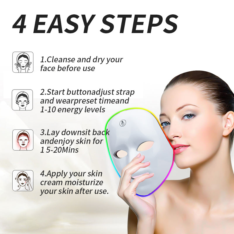 LED Light Therapy Face Mask – Rejuvenate, Brighten & Clear Your Skin