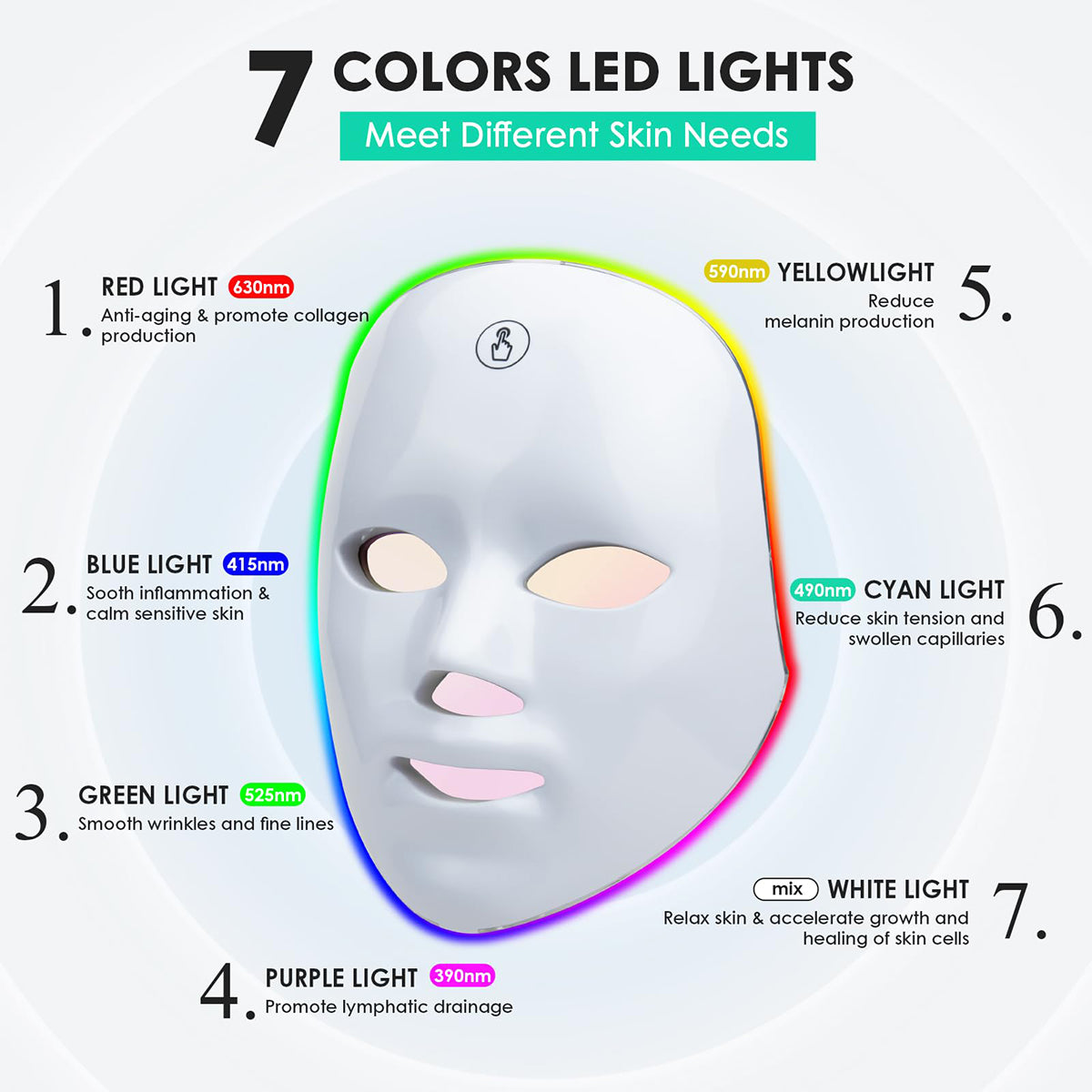 LED Light Therapy Face Mask – Rejuvenate, Brighten & Clear Your Skin