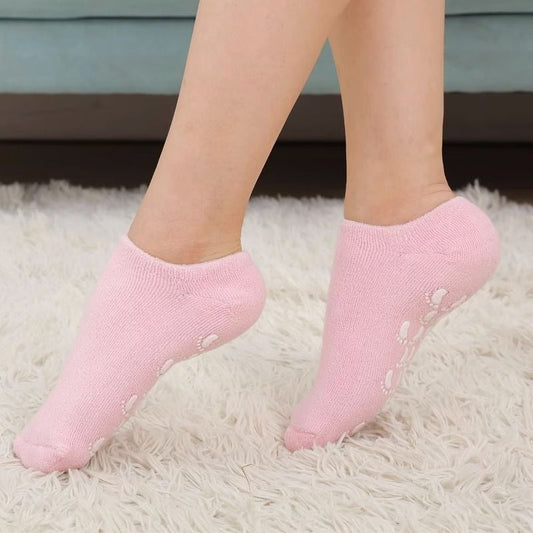 Moisturizing Knitted Ankle Gel Socks – Soft Heels, All Day Comfort